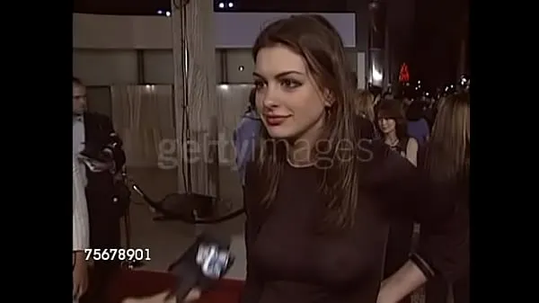 Fresh Anne Hathaway in her infamous see-through top clips Clips