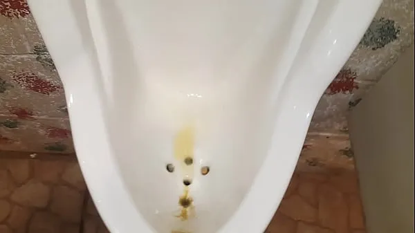 Frische Pissing at public urinal, showing power of my kegel muscles Clips Clips