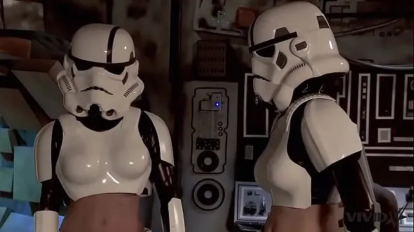 최신 Vivid Parody - 2 Storm Troopers enjoy some Wookie dick 클립 클립
