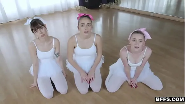 Fresh Three Gorgeous Ballerinas Stretched By Big Dick clips Clips