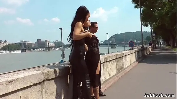 Fresh Slave d. by the Budapest river clips Clips