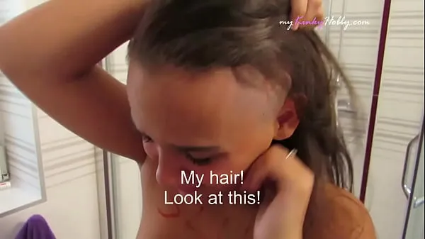 I shaved the half of this gipsy slut's hair then fuked her mouth clip mới Clip