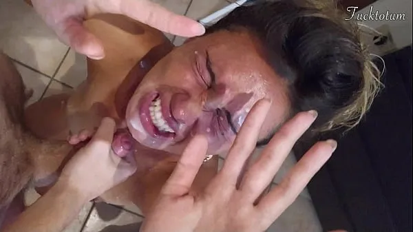 Girl orgasms multiple times and in all positions. (at 7.4, 22.4, 37.2). BLOWJOB FEET UP with epic huge facial as a REWARD - FRENCH audio Klip Klip baru