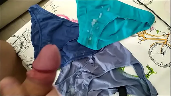 Nouveaux Cum in my wife's panties 205 clips Clips