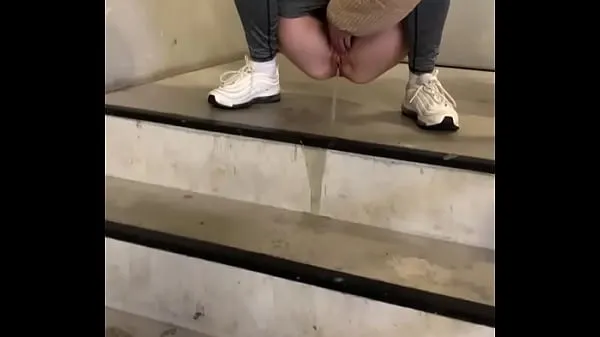 on my birthday i'm so naughty and piss in the public stairwell clip mới Clip