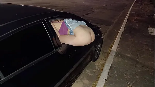 Fresh Married with ass out the window offering ass to everyone on the street in public clips Clips
